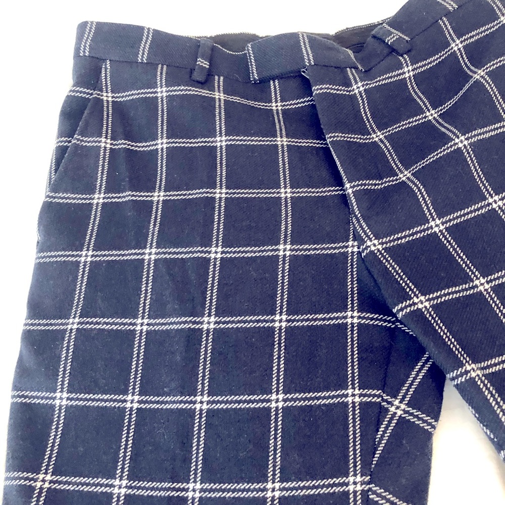 River Island Smart Pants in Deep Navy Check